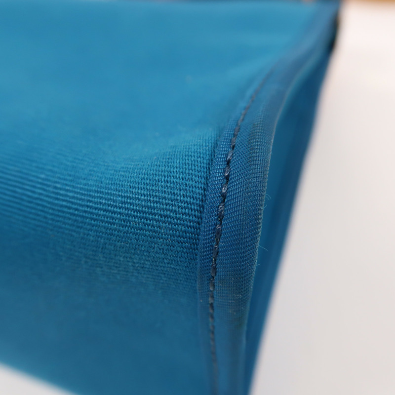 HERMES 帆布Herbag PM銀扣手挽肩背兩用袋Bleu Aztequ-10