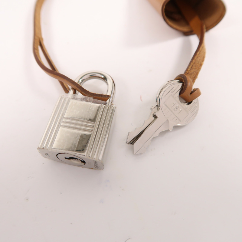 HERMES 帆布Herbag PM銀扣手挽肩背兩用袋Bleu Aztequ-15