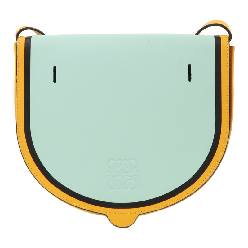 LOEWE 牛皮皮革Loewe x Ken Price Heel La Palme銀扣肩背袋-1