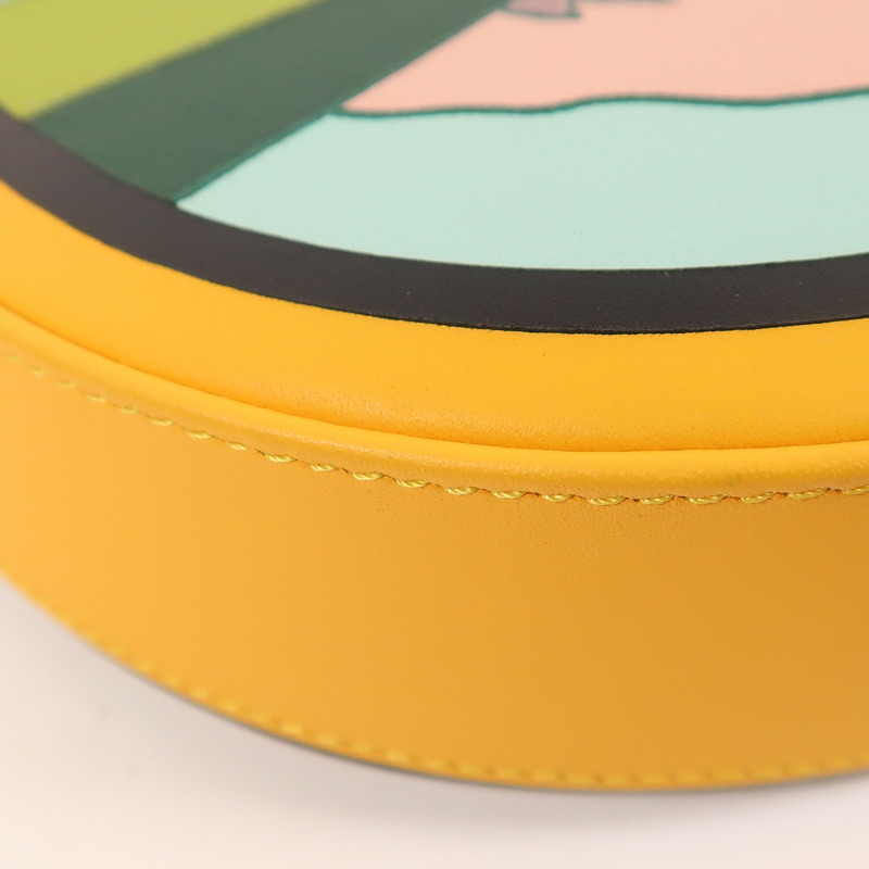 LOEWE 牛皮皮革Loewe x Ken Price Heel La Palme銀扣肩背袋-11