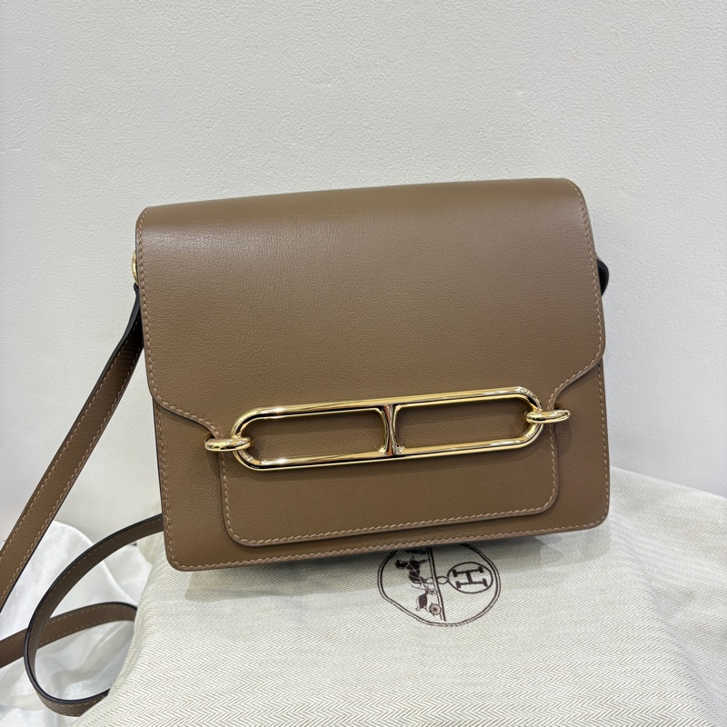 Hermes Roulis23大象灰斜背包-0