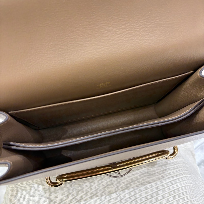 Hermes Roulis23大象灰斜背包-6
