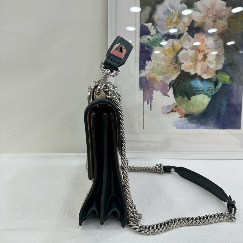 Fendi 芬迪 情人節限定 拼色拼皮 超級洋氣 很難撞包-4