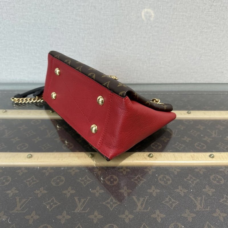 LV Surene bb老花紅色手提肩背斜背包 24*17*10 98新配件塵袋-2