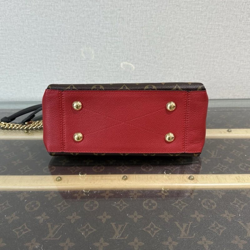 LV Surene bb老花紅色手提肩背斜背包 24*17*10 98新配件塵袋-3