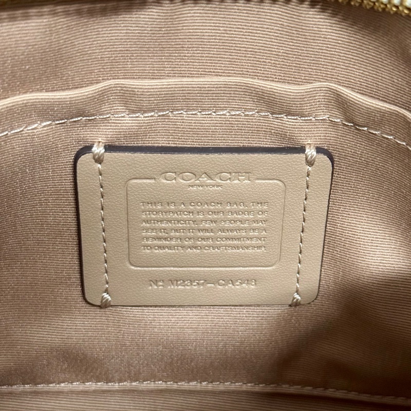 COACH Teri 冰川白老花 肩背/側背包-12