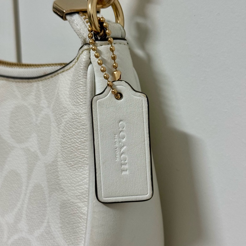 COACH Teri 冰川白老花 肩背/側背包-15