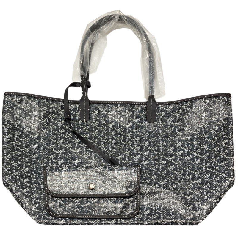 GOYARD 戈雅 SAINT LOUIS PM PVC帆布 托特包 灰色老花-0