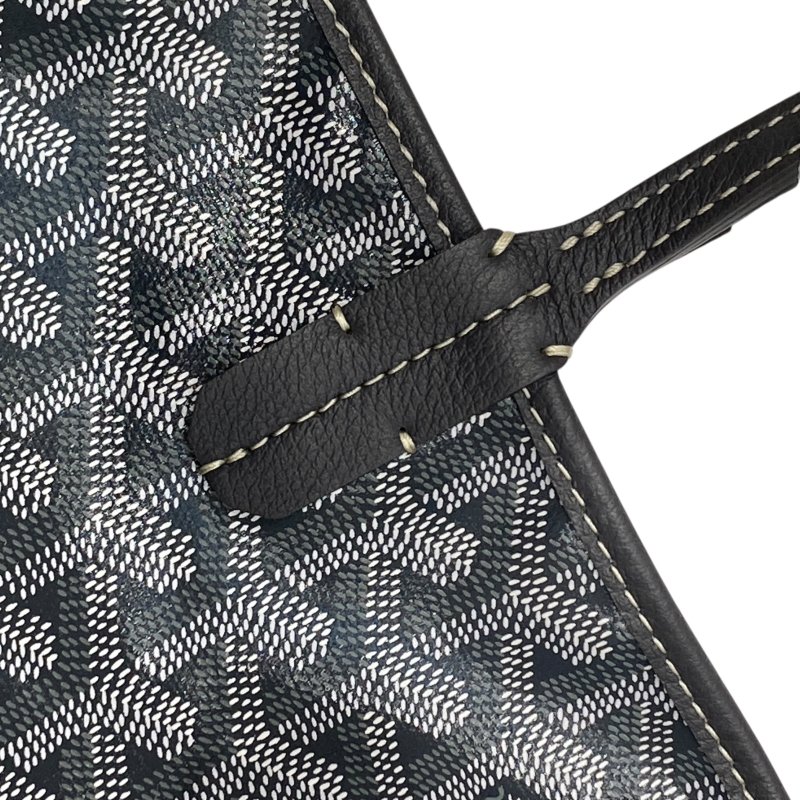 GOYARD 戈雅 SAINT LOUIS PM PVC帆布 托特包 灰色老花-10