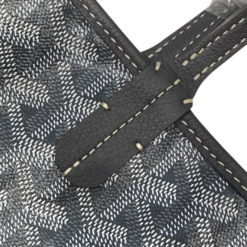GOYARD 戈雅 SAINT LOUIS PM PVC帆布 托特包 灰色老花-12