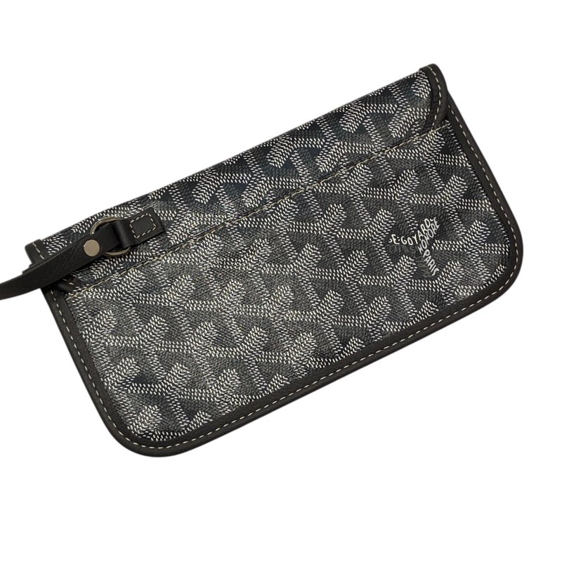 GOYARD 戈雅 SAINT LOUIS PM PVC帆布 托特包 灰色老花-15