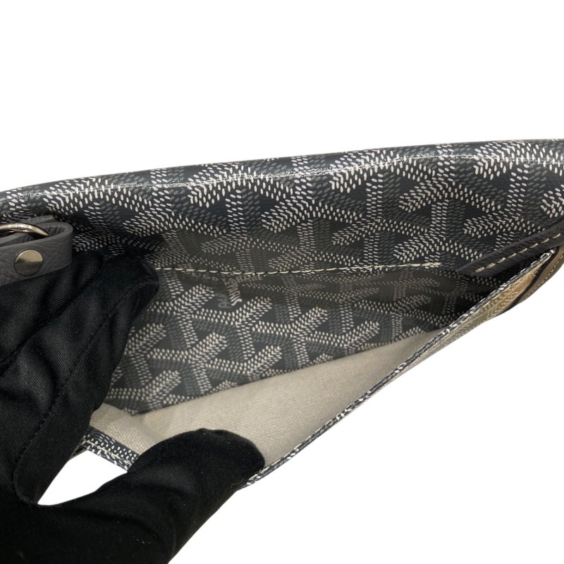 GOYARD 戈雅 SAINT LOUIS PM PVC帆布 托特包 灰色老花-19