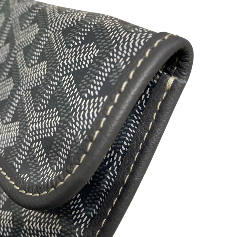 GOYARD 戈雅 SAINT LOUIS PM PVC帆布 托特包 灰色老花-22