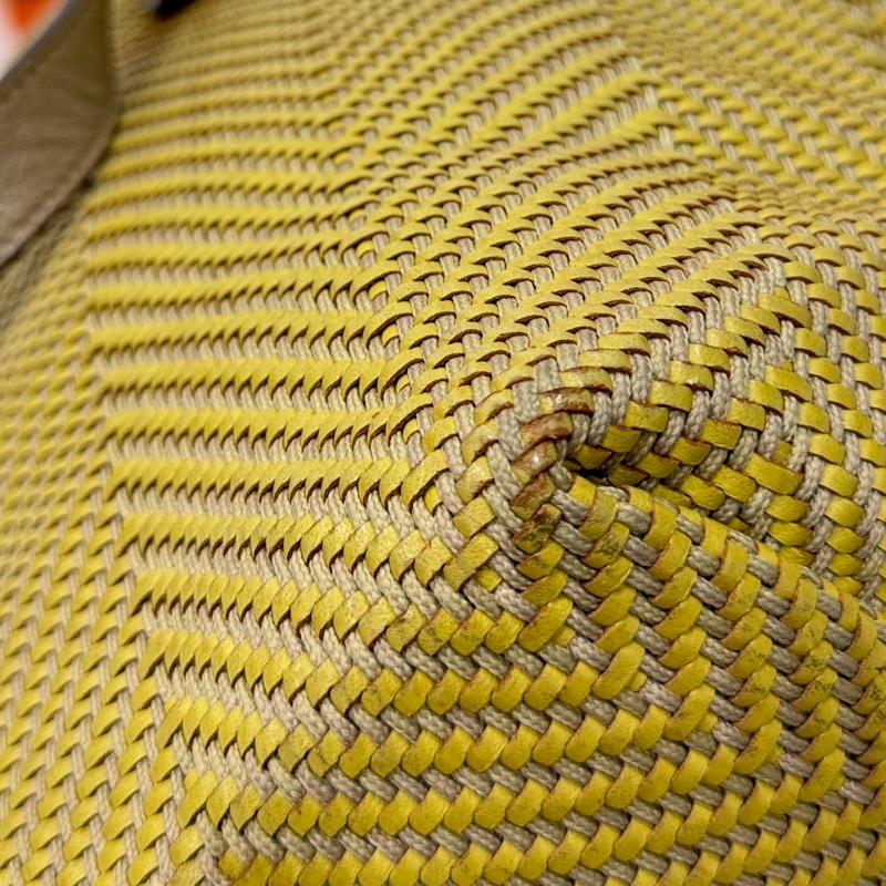 HERMES CHENNAI 草編 編織 菜籃子 竹編包 海攤包 購物包 手提包 購物袋-25