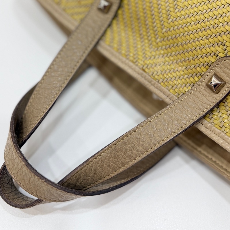 HERMES CHENNAI 草編 編織 菜籃子 竹編包 海攤包 購物包 手提包 購物袋-29