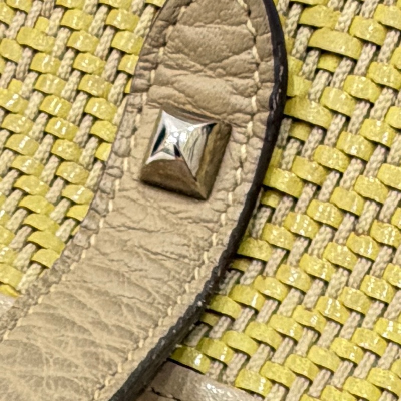 HERMES CHENNAI 草編 編織 菜籃子 竹編包 海攤包 購物包 手提包 購物袋-33