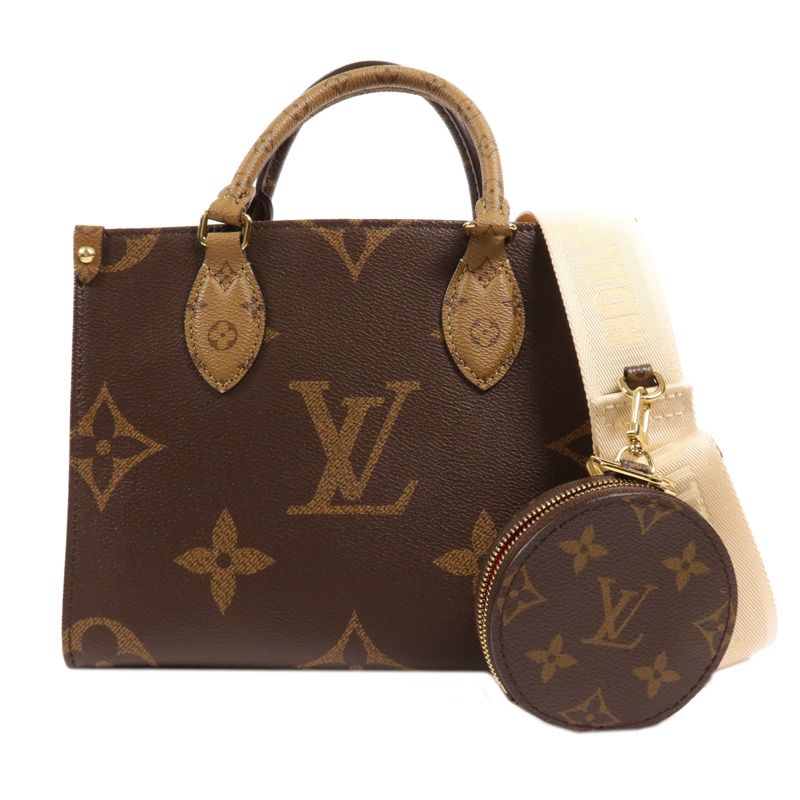 LOUIS VUITTON Monogram Giant OnTheGo PM金扣手挽肩背兩用袋-0