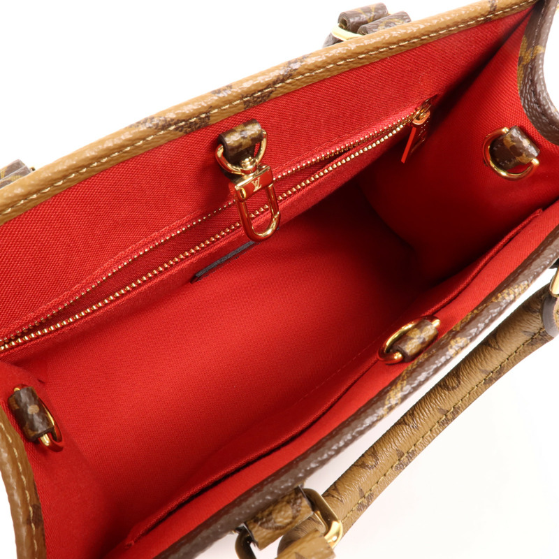 LOUIS VUITTON Monogram Giant OnTheGo PM金扣手挽肩背兩用袋-4