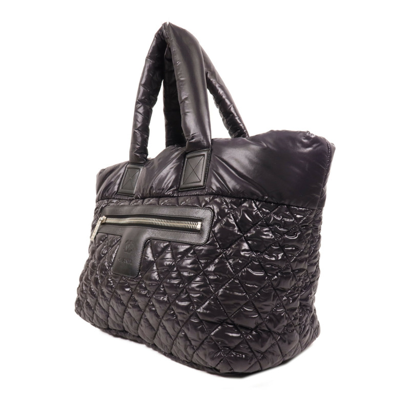 CHANEL 尼龍Coco Cocoon銀扣手挽袋-2