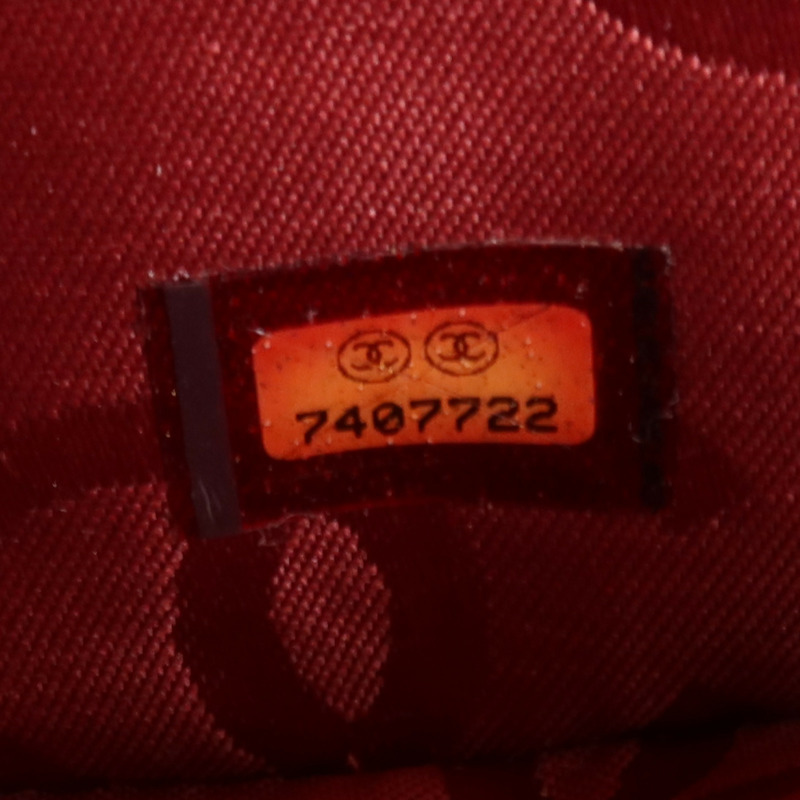 CHANEL 牛皮皮革Handbag金扣手挽袋-6