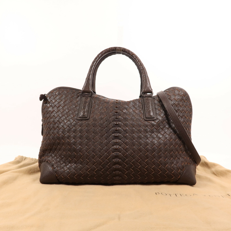 BOTTEGA VENETA 牛皮皮革2 Way Shoulder手挽肩背兩用袋-8