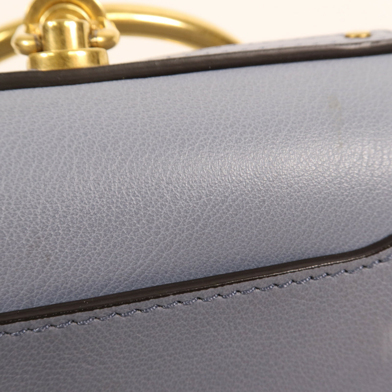 Chloe 牛皮皮革Shoulder Bag金扣手挽肩背兩用袋-18