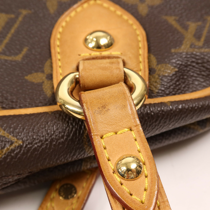 LOUIS VUITTON Monogram Montorgueil GM金扣肩背袋-15