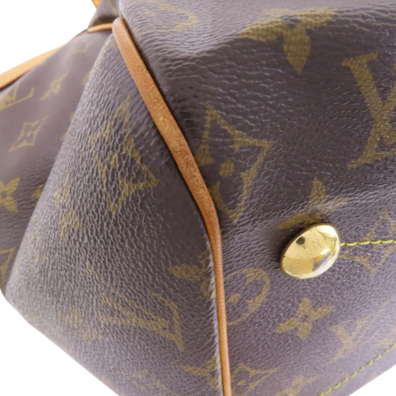 LOUIS VUITTON Monogram Tivoli GM金扣肩背袋-9