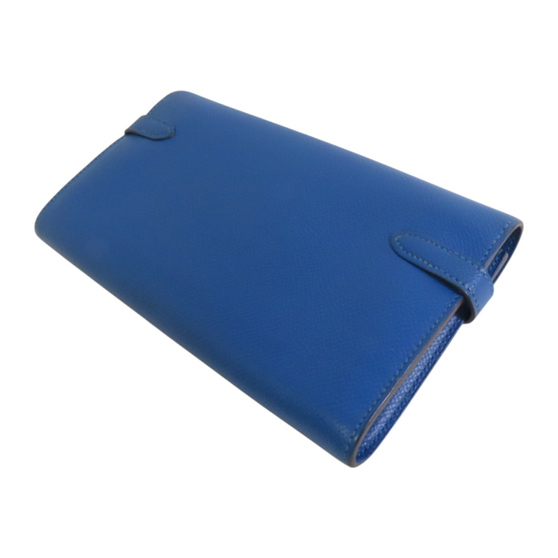 HERMES Epsom皮革Kelly Wallet銀扣長錢包-3