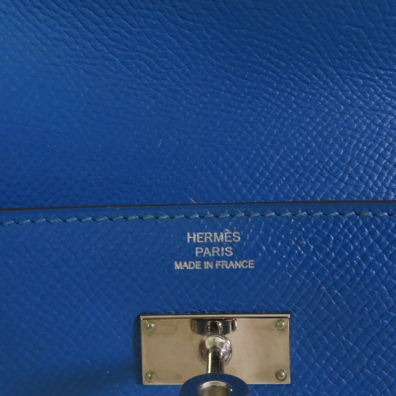 HERMES Epsom皮革Kelly Wallet銀扣長錢包-5