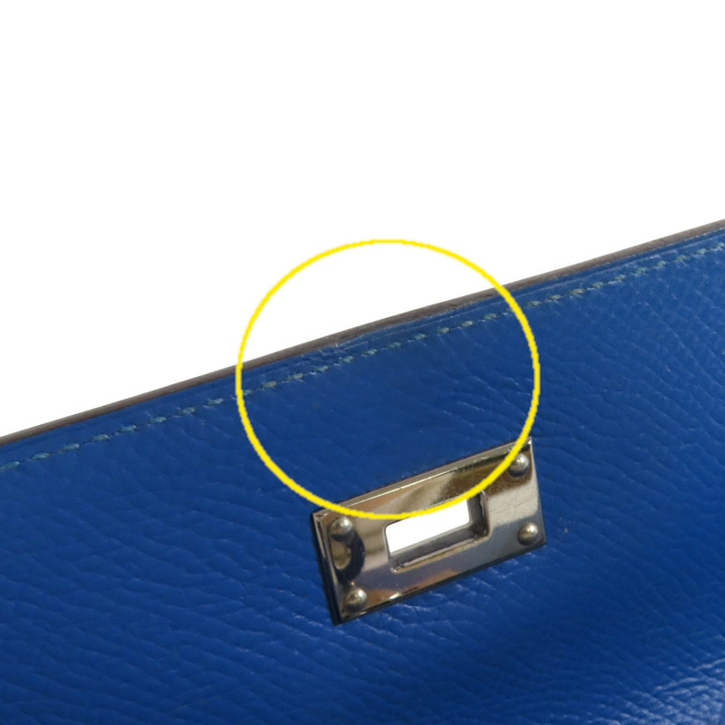HERMES Epsom皮革Kelly Wallet銀扣長錢包-15