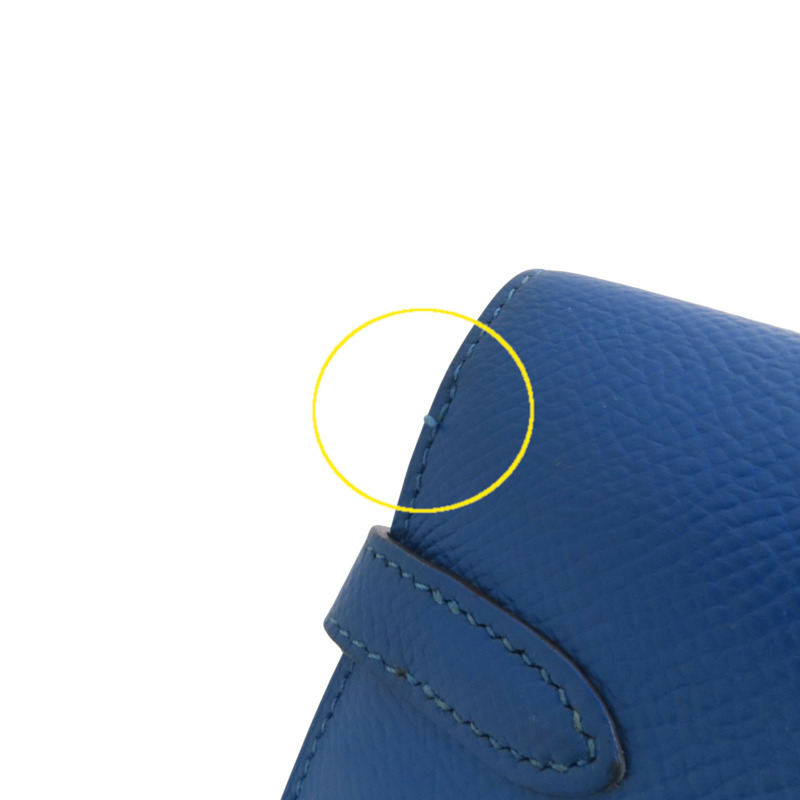 HERMES Epsom皮革Kelly Wallet銀扣長錢包-17