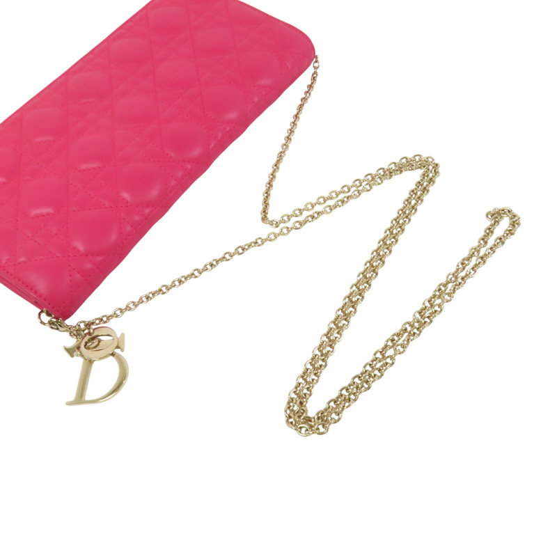 Dior 羊皮皮革Chain Shoulder Bag金扣鏈帶肩背袋-7