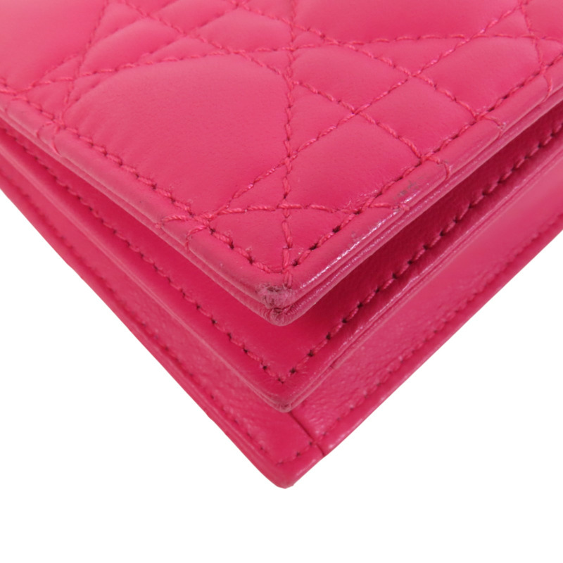 Dior 羊皮皮革Chain Shoulder Bag金扣鏈帶肩背袋-10