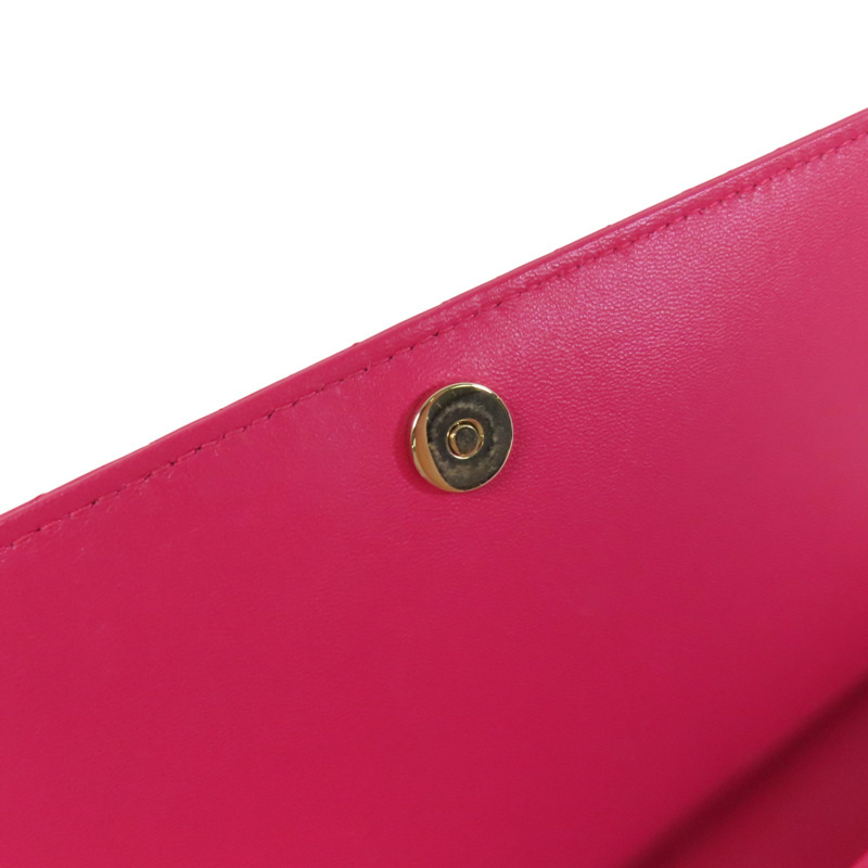 Dior 羊皮皮革Chain Shoulder Bag金扣鏈帶肩背袋-14