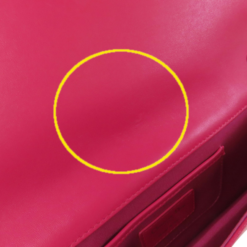 Dior 羊皮皮革Chain Shoulder Bag金扣鏈帶肩背袋-17