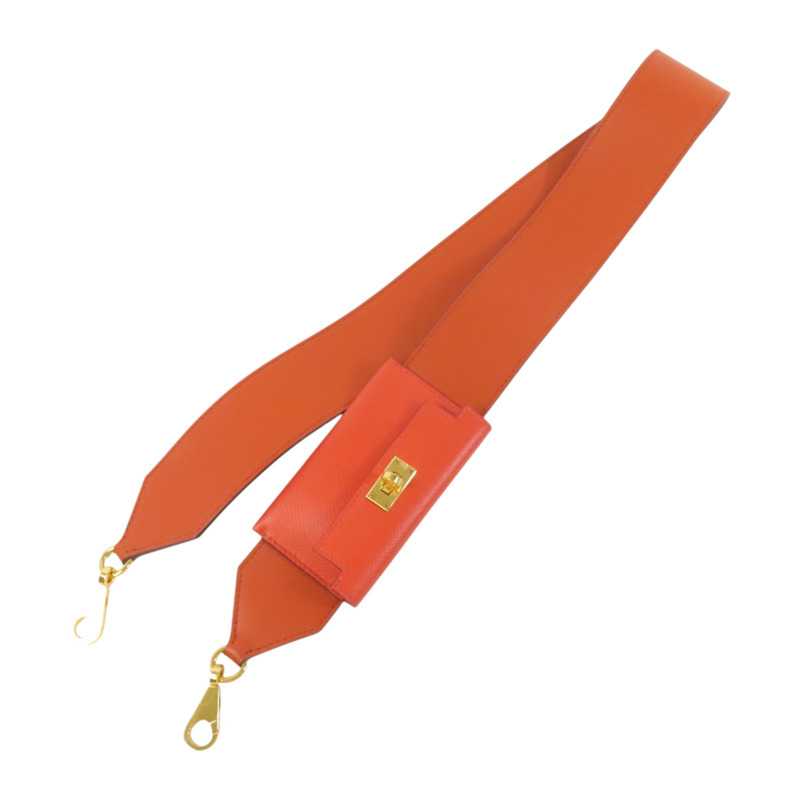 HERMES Epsom皮革Kelly Pocket Bag Strap金扣肩帶-3