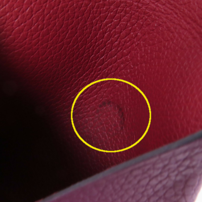 HERMES Chevre皮革Bastia Coin Purse銀扣零錢包-14