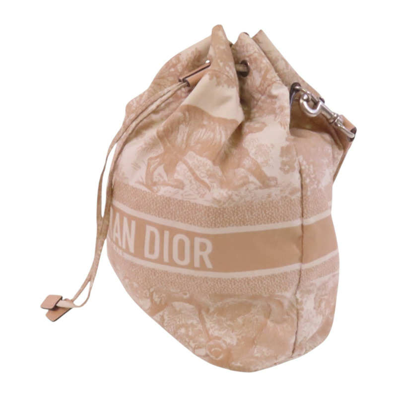 Dior 尼龍Travel Pouch銀扣手挽袋-2