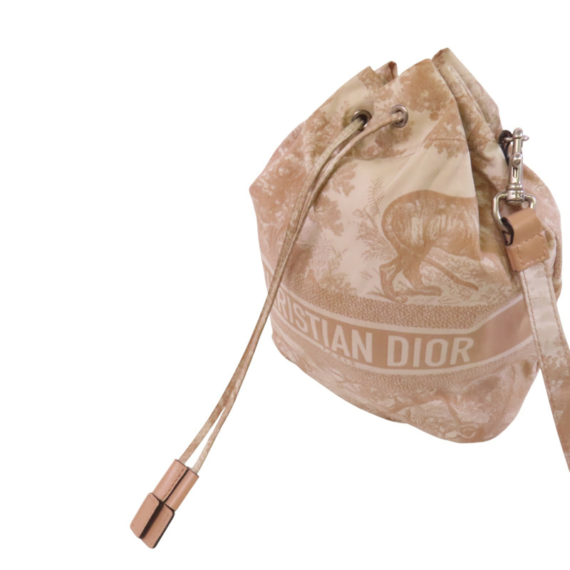 Dior 尼龍Travel Pouch銀扣手挽袋-14