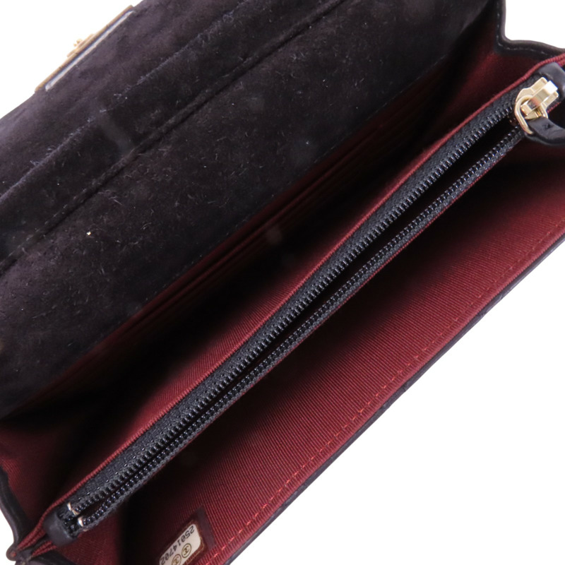 CHANEL 牛皮皮革Archi Chic Square WOC金扣鏈帶肩背袋-4