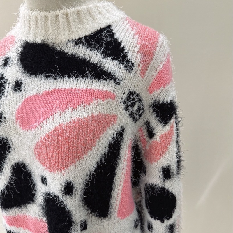 CHANEL 23K 白粉山茶花針織毛衣 40碼-3