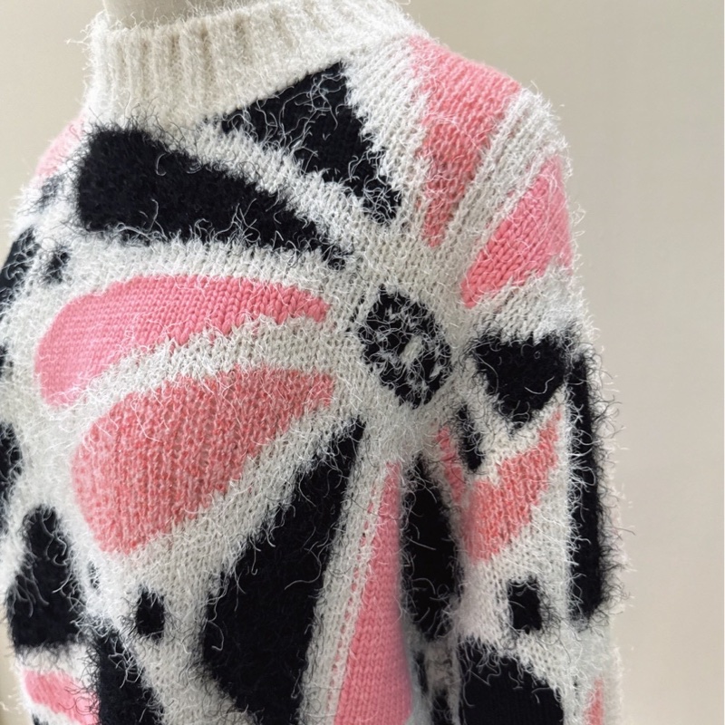 CHANEL 23K 白粉山茶花針織毛衣 40碼-4