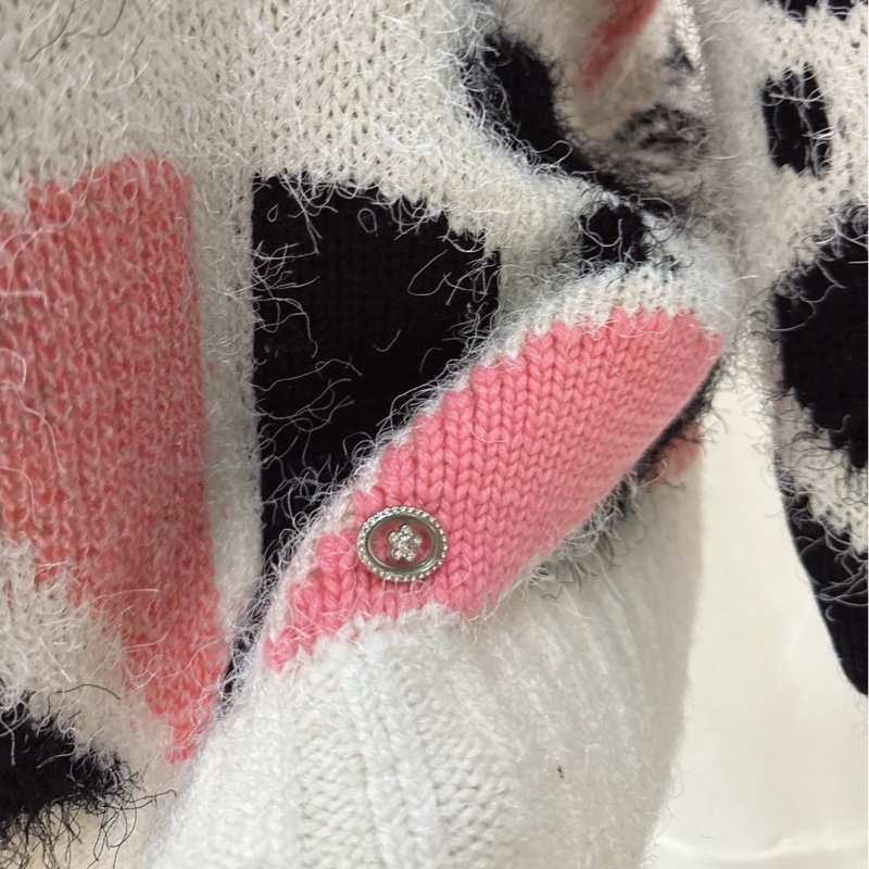 CHANEL 23K 白粉山茶花針織毛衣 40碼-6