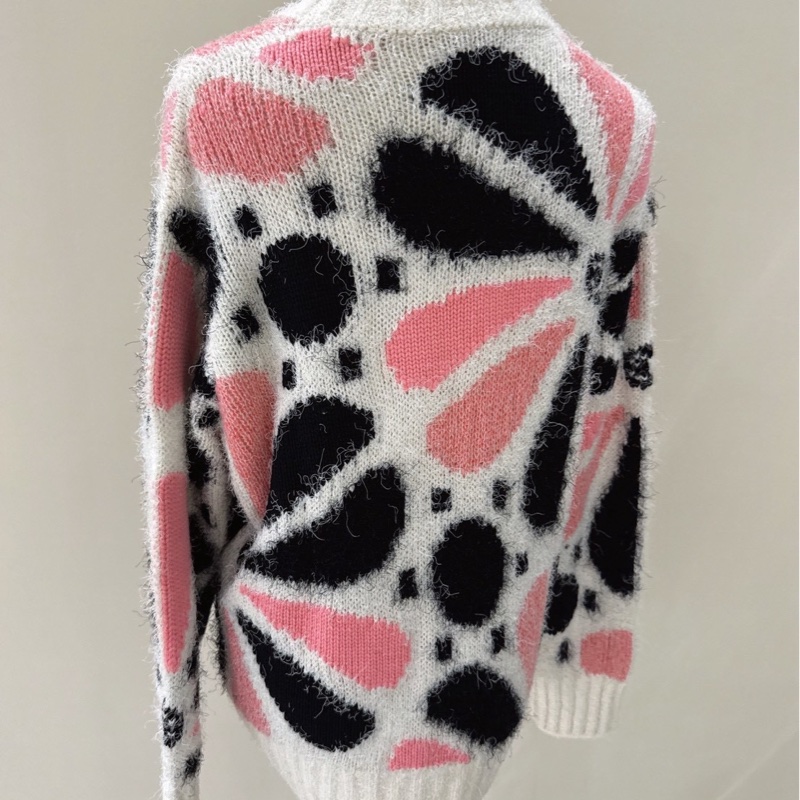 CHANEL 23K 白粉山茶花針織毛衣 40碼-7