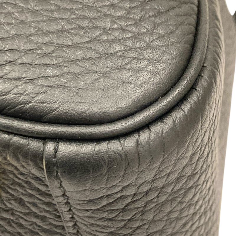 HERMES 愛馬仕 LINDY 26 皮革 黑色 金釦 W刻-7