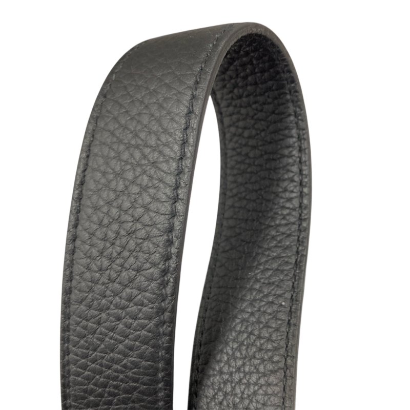 HERMES 愛馬仕 LINDY 26 皮革 黑色 金釦 W刻-16