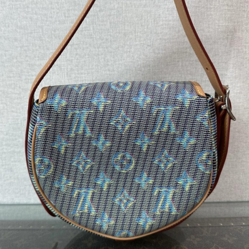 LV 限量款幻影色老花肩背斜背馬鞍包 18*15*8 99新配件:盒子塵袋-5