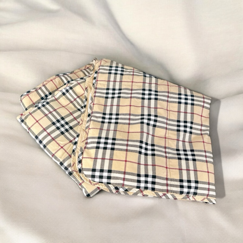 莉亞精品♡ Burberry 駝色大披肩涼被 二手美品-0