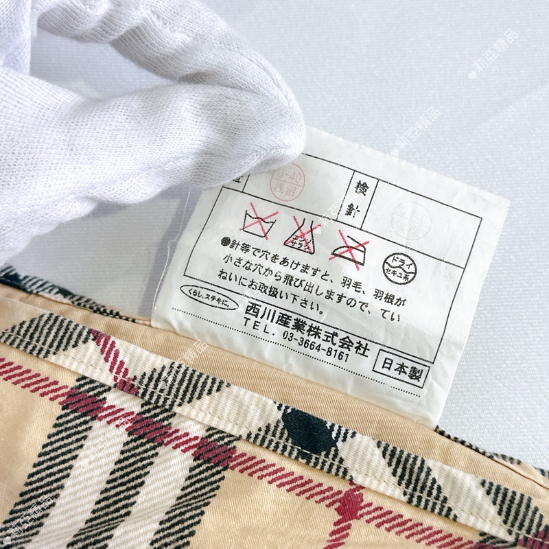 莉亞精品♡ Burberry 駝色大披肩涼被 二手美品-6